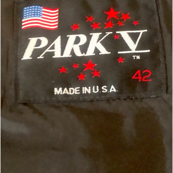 PARK V Vintage 90s Custom Black Leather Biker Vest w/Metal Pins-Patches -Size 42 - Picture 2 of 13